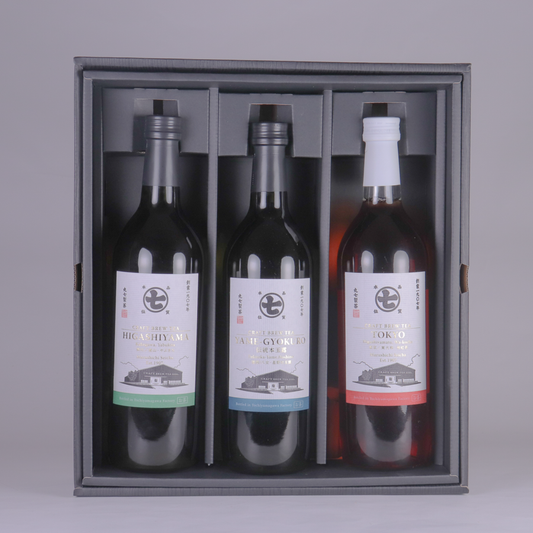 産地別シリーズ 東山・八女玉露・東京和紅茶 720ml×3本セット